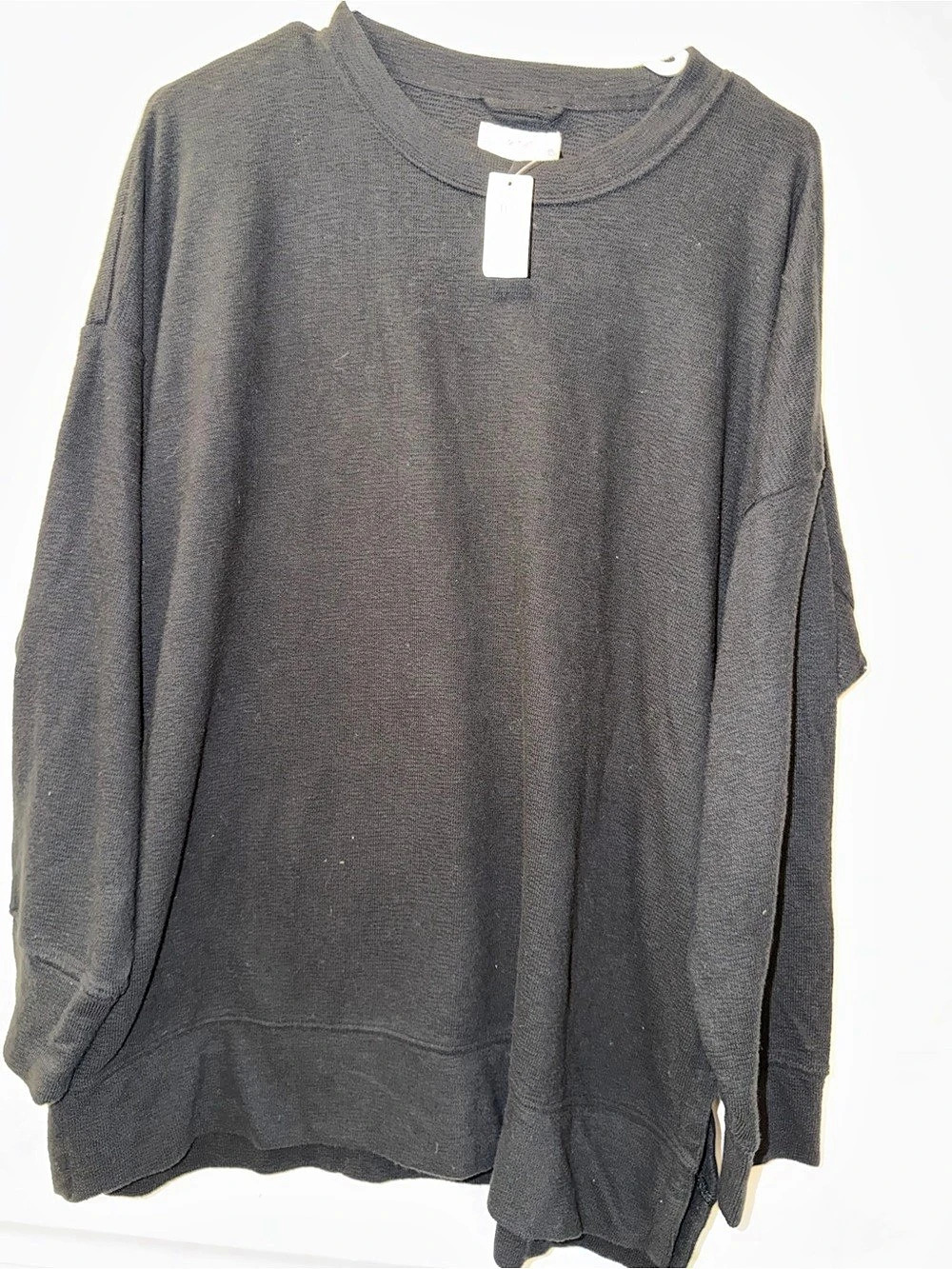 aerie Long Sleeve Top in Black Size Medium NWT